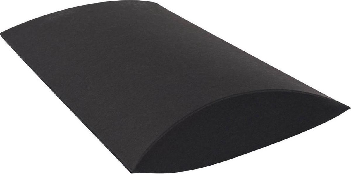 Gondeldoosjes - Zwart karton - [M] 23 x 4 x 16 cm | 10 Stuks | 100% recycled | Cadeauverpakking